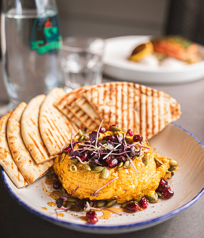 Pumpkin spice hummus Saddle river cafe New Jersey