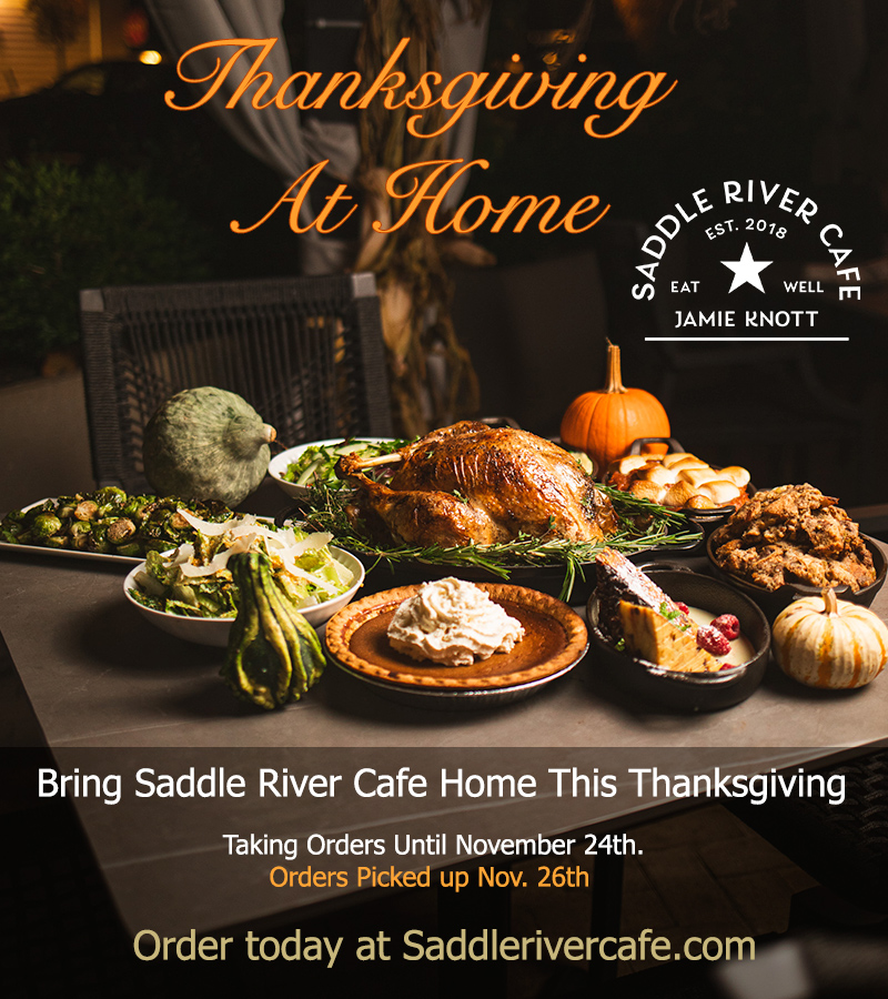 Thanksgiving at home menu 2025 Saddle river cafe New Jersey